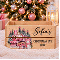 Personalised Christmas Eve Box | Wooden Christmas Eve Crate for Kids | Xmas Eve Box | Christmas Gift Box